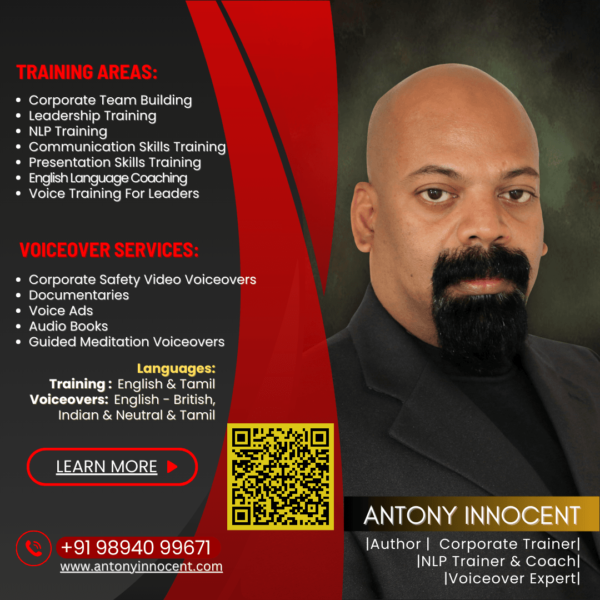 Antony Innocent the best soft skills trainer - corporate trainer hosur, bengaluru, chennai